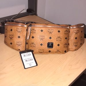 Mcm Cognac Large Jemison Sling Bag